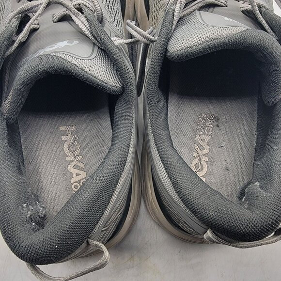 Hoka One One Bondi 7 Mens 12.5 Gray Wild Dove Athletic Running Shoes Casual - Picture 8 of 12